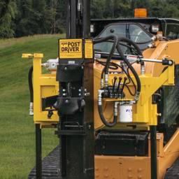 KIWI Self-Contained Skid-Steer Post Driver