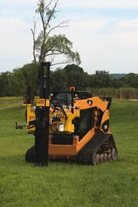KIWI Self-Contained Skid-Steer Post Driver
