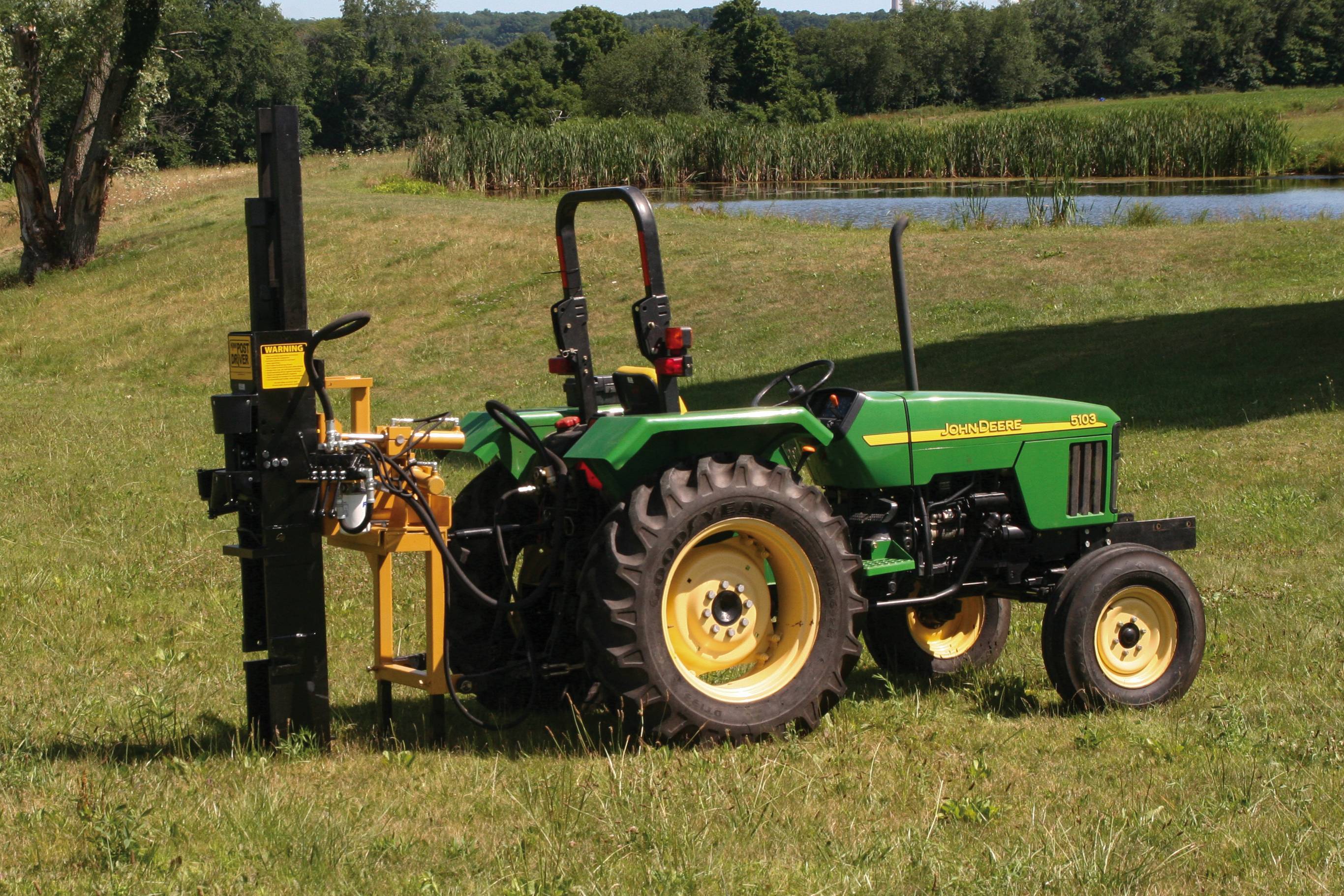 【Rei Keven】 KIWI Tractor-Mounted Post Driver